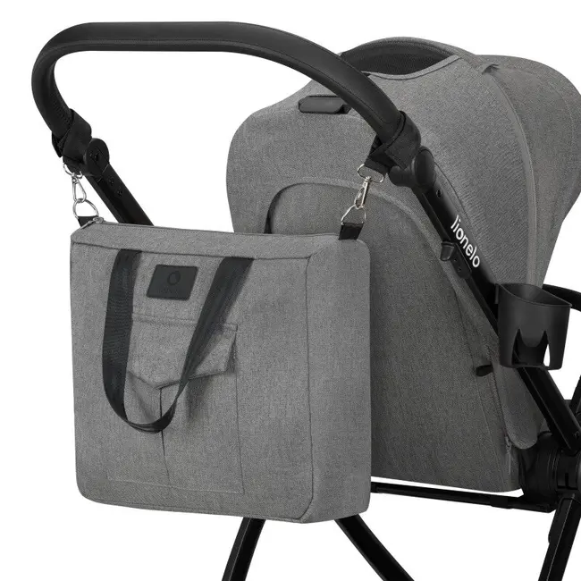 Carucior 2 in 1, Lionelo, Meril, Cu landou si scaun cu dimensiune XL, Reversibil, Cu sistem de ventilatie 3D, Cu accesorii, Pana la 22 kg, Conform cu EN1888-1 EN1888-2, EN1466, Gri BYNLO-MERIL_2IN1_GREY_STONE