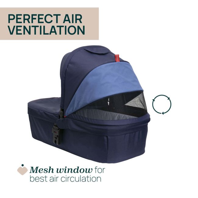 Carucior copii 3 in 1 Chicco Seety, cu scaun auto Kory Plus I-Size, OxFord Blue (Albastru), 0luni+ CHC8709779+8709879+8714645-8