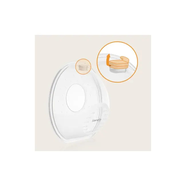 Colectoare san, Lionelo, 2 buc, 60 ml, fara BPA, Ergonomice, Compatibile cu orice sutien, Transparent BYNLOC-MILKY_SIMPLE