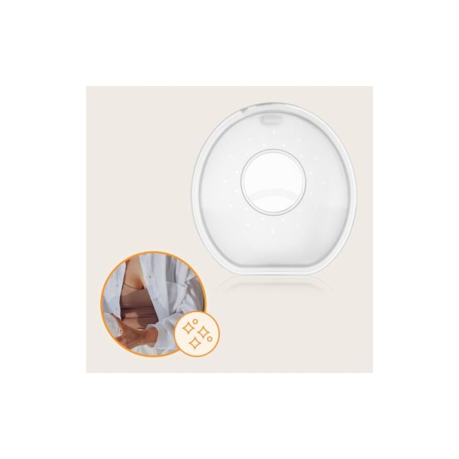 Colectoare san, Lionelo, 2 buc, 60 ml, fara BPA, Ergonomice, Compatibile cu orice sutien, Transparent BYNLOC-MILKY_SIMPLE