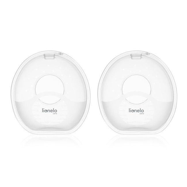 Colectoare san, Lionelo, 2 buc, 60 ml, fara BPA, Ergonomice, Compatibile cu orice sutien, Transparent BYNLOC-MILKY_SIMPLE