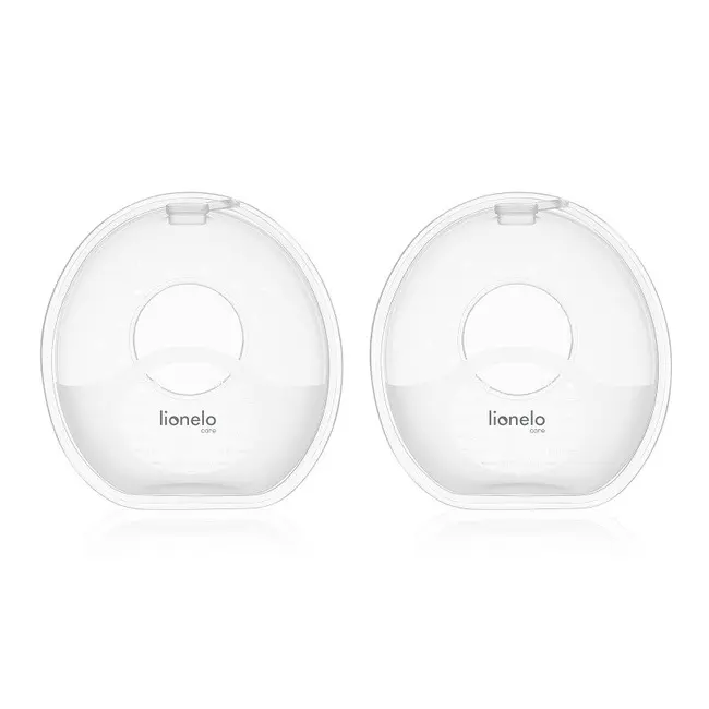 Colectoare san, Lionelo, 2 buc, 60 ml, fara BPA, Ergonomice, Compatibile cu orice sutien, Transparent BYNLOC-MILKY_SIMPLE