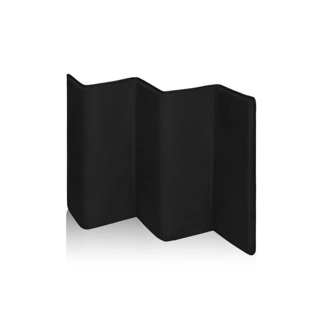 Patut pliant, Lionelo, Stefi, Cu un nivel, Cu intrare laterala cu fermoar, 2 roti, 120x60 cm, Conform cu standardul european de securitate EN 716, Negru BYNLO-STEFI_BLACK_CARBON