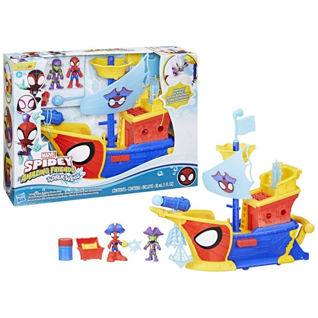 SPIDEY SI PRIETENII LUI UIMITORI MARVEL WATER WEBS NAVA PIRATILOR CU BULE VIVG0666