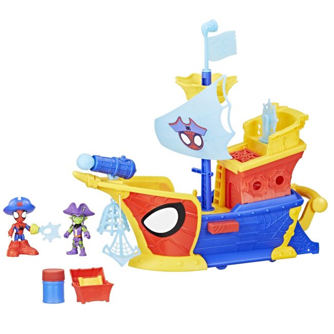 SPIDEY SI PRIETENII LUI UIMITORI MARVEL WATER WEBS NAVA PIRATILOR CU BULE VIVG0666