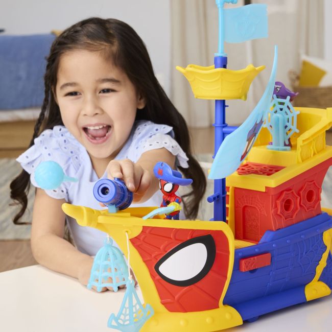 SPIDEY SI PRIETENII LUI UIMITORI MARVEL WATER WEBS NAVA PIRATILOR CU BULE VIVG0666