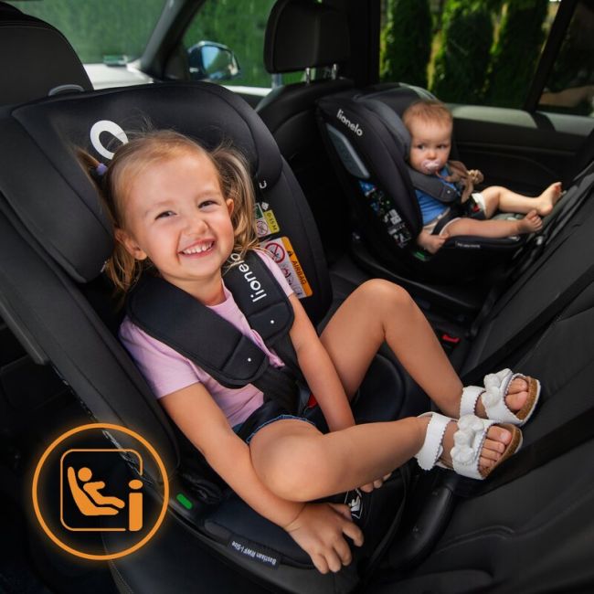 Scaun auto, Lionelo, Bastiaan RWF i-Size, Pozitie de somn, Protectie laterala, Rotire 360 grade, 0-36 Kg, Cu Isofix si Centura Top Tether, Conform cu standardul european de securitate ECE R129, Rosu BYNLO-BASTIAAN_RWF_ISIZE_RED_BURGUNDY