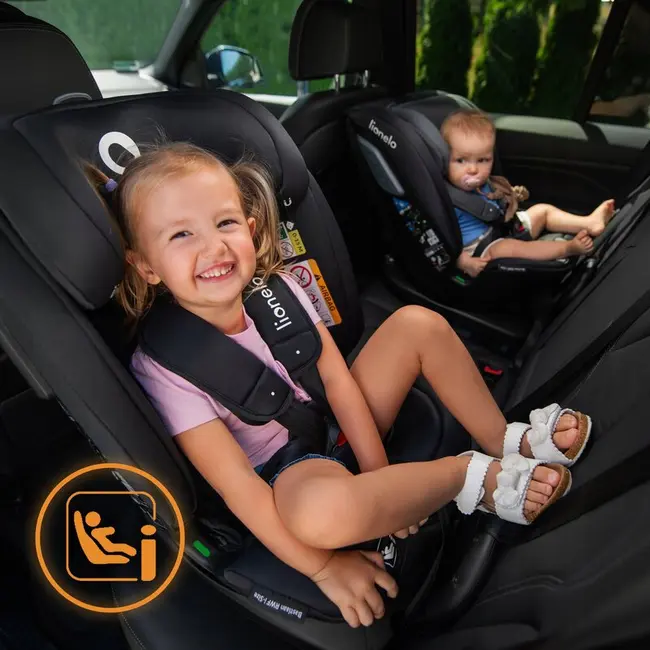 Scaun auto, Lionelo, Bastiaan RWF i-Size, Pozitie de somn, Protectie laterala, Rotire 360 grade, 0-36 Kg, Cu Isofix si Centura Top Tether, Conform cu standardul european de securitate ECE R129, Rosu BYNLO-BASTIAAN_RWF_ISIZE_RED_BURGUNDY