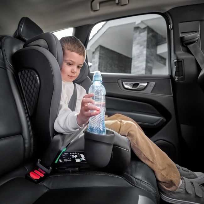 Scaun auto i-Size, Lionelo, Neal, Spatar reglabil in 4 pozitii, Tetiera in 10 pozitii, Suport sticla inclus, 15-36 Kg, 100-150 cm, Cu Isofix, Conform ECE R129, Albastru BYNLO-NEAL_I-SIZE_BLUE_NAVY