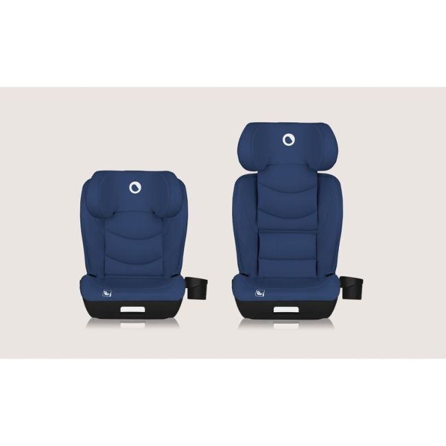 Scaun auto i-Size, Lionelo, Neal, Spatar reglabil in 4 pozitii, Tetiera in 10 pozitii, Suport sticla inclus, 15-36 Kg, 100-150 cm, Cu Isofix, Conform ECE R129, Albastru BYNLO-NEAL_I-SIZE_BLUE_NAVY