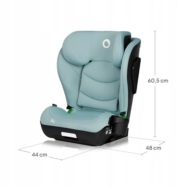 Scaun auto i-Size, Lionelo, Neal, Spatar reglabil in 4 pozitii, Tetiera in 10 pozitii, Suport sticla inclus, 15-36 Kg, 100-150 cm, Cu Isofix, Conform ECE R129, Verde Turquoise BYNLO-NEAL_I-SIZE_GREEN_TURQUOISE