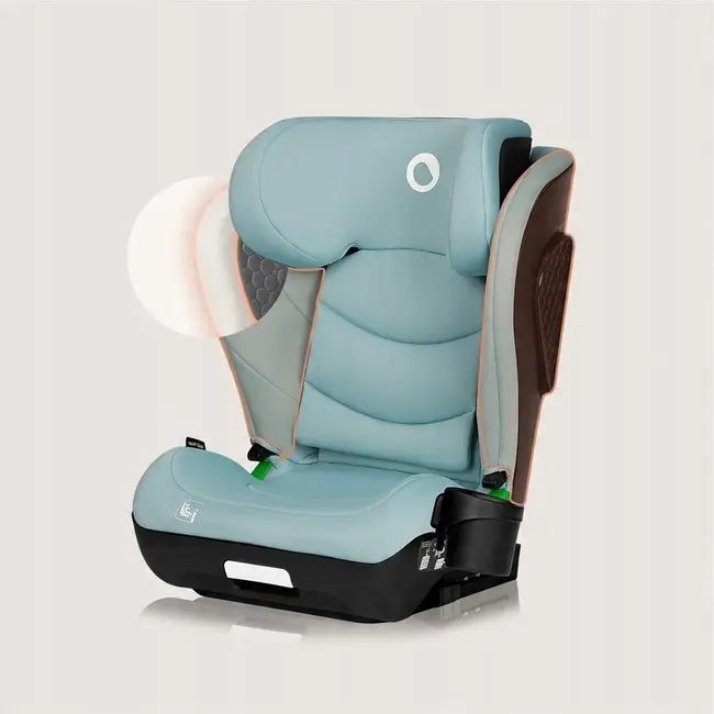 Scaun auto i-Size, Lionelo, Neal, Spatar reglabil in 4 pozitii, Tetiera in 10 pozitii, Suport sticla inclus, 15-36 Kg, 100-150 cm, Cu Isofix, Conform ECE R129, Verde Turquoise BYNLO-NEAL_I-SIZE_GREEN_TURQUOISE
