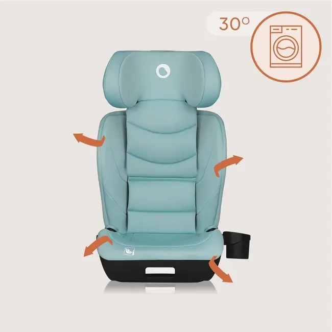 Scaun auto i-Size, Lionelo, Neal, Spatar reglabil in 4 pozitii, Tetiera in 10 pozitii, Suport sticla inclus, 15-36 Kg, 100-150 cm, Cu Isofix, Conform ECE R129, Verde Turquoise BYNLO-NEAL_I-SIZE_GREEN_TURQUOISE