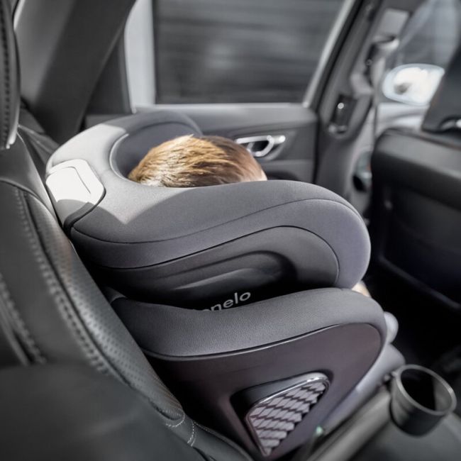 Scaun auto i-Size, Lionelo, Neal, Spatar reglabil in 4 pozitii, Tetiera in 10 pozitii, Suport sticla inclus, 15-36 Kg, 100-150 cm, Cu Isofix, Conform ECE R129, Verde Turquoise BYNLO-NEAL_I-SIZE_GREY_CONCRETE