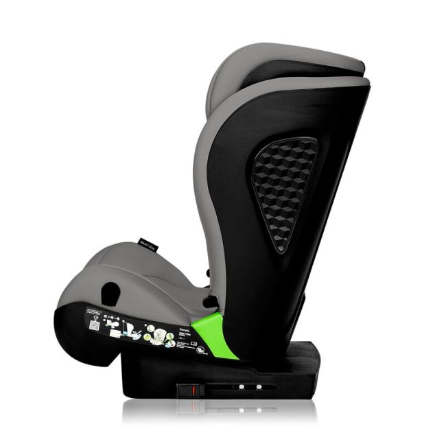 Scaun auto i-Size, Lionelo, Neal, Spatar reglabil in 4 pozitii, Tetiera in 10 pozitii, Suport sticla inclus, 15-36 Kg, 100-150 cm, Cu Isofix, Conform ECE R129, Verde Turquoise BYNLO-NEAL_I-SIZE_GREY_CONCRETE