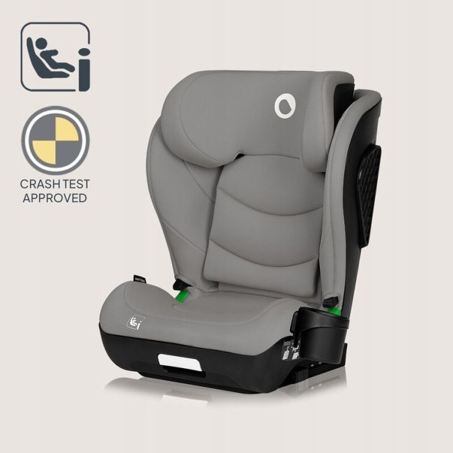 Scaun auto i-Size, Lionelo, Neal, Spatar reglabil in 4 pozitii, Tetiera in 10 pozitii, Suport sticla inclus, 15-36 Kg, 100-150 cm, Cu Isofix, Conform ECE R129, Verde Turquoise BYNLO-NEAL_I-SIZE_GREY_CONCRETE