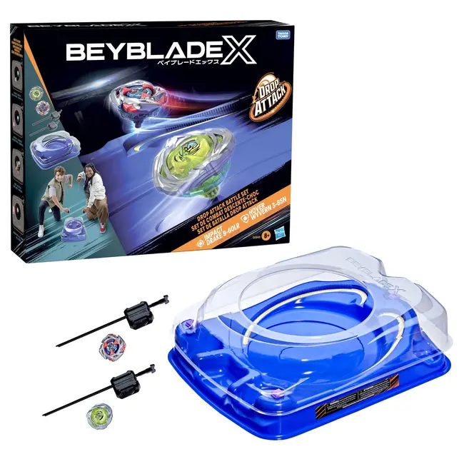 BEYBLADE X SET DE LUPTA DROP ATACK IMPACT DRAKE 9-60LR SI HOVER WYVERN 3-85N VIVG0842