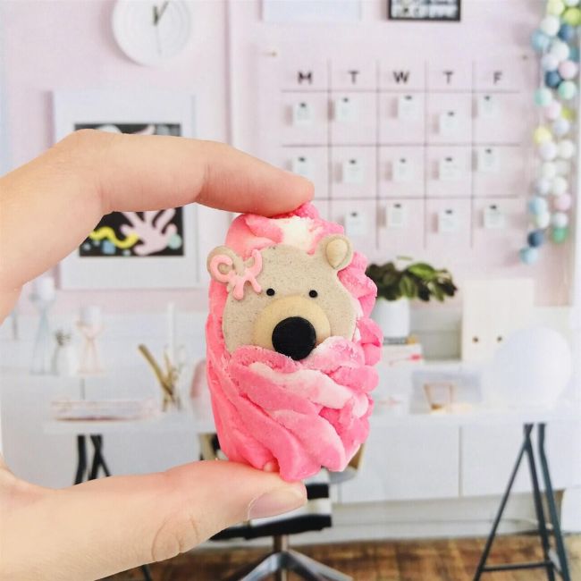 Bomba de baie cremoasa Teddy Bears Picnic Bath 50g, Bomb Cosmetics