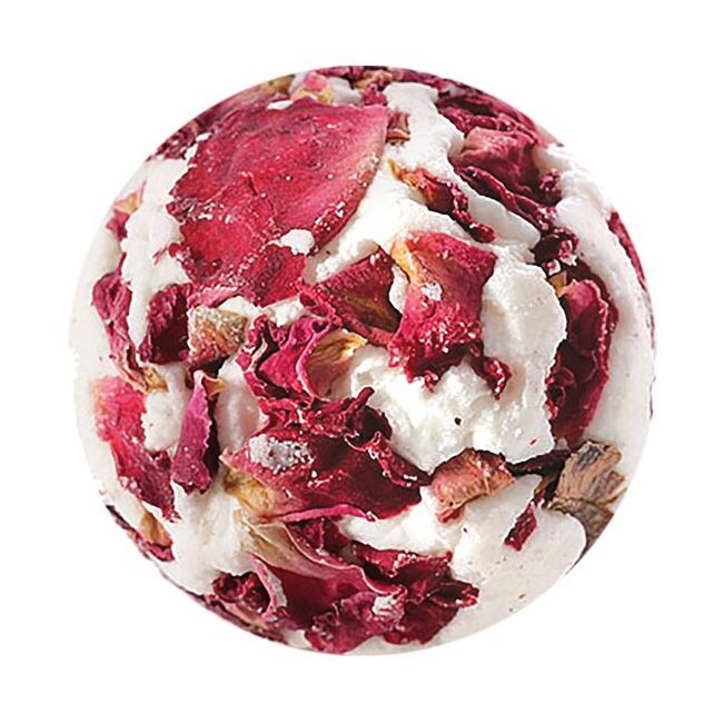 Bomba de baie cremoasa handmade Rose Bath Creamer 30g, Bomb Cosmetics