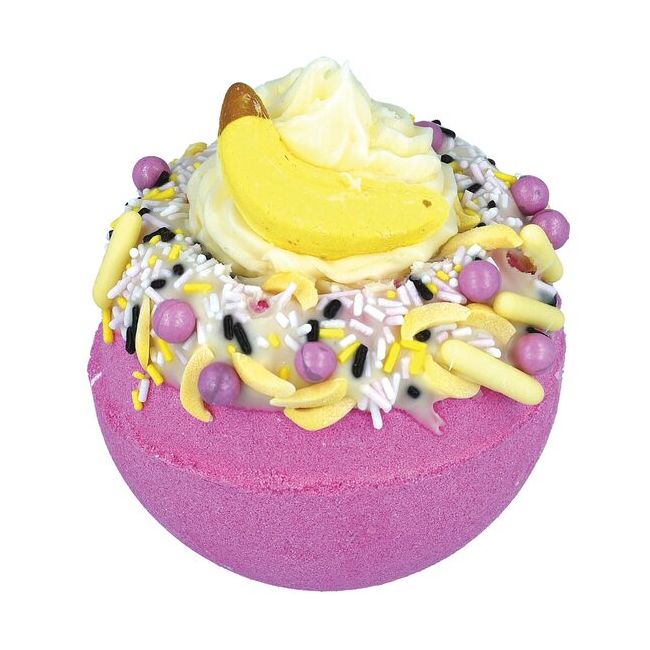 Bomba de baie efervescenta Banana Delight Raw Blaster 150g, Bomb Cosmetics