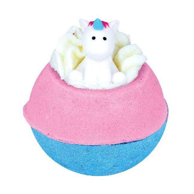 Bomba de baie handmade, cu figurina, Born to Be Unicorn Bath Blaster 160g, Bomb Cosmetics