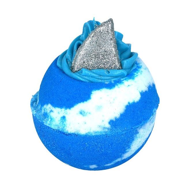 Bomba de baie handmade, cu figurina, Shark Attack Bath Blaster 160g, Bomb Cosmetics