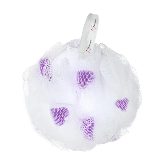Burete de baie plasa cu insertii colorate, MyCosmetics&reg;, 47g