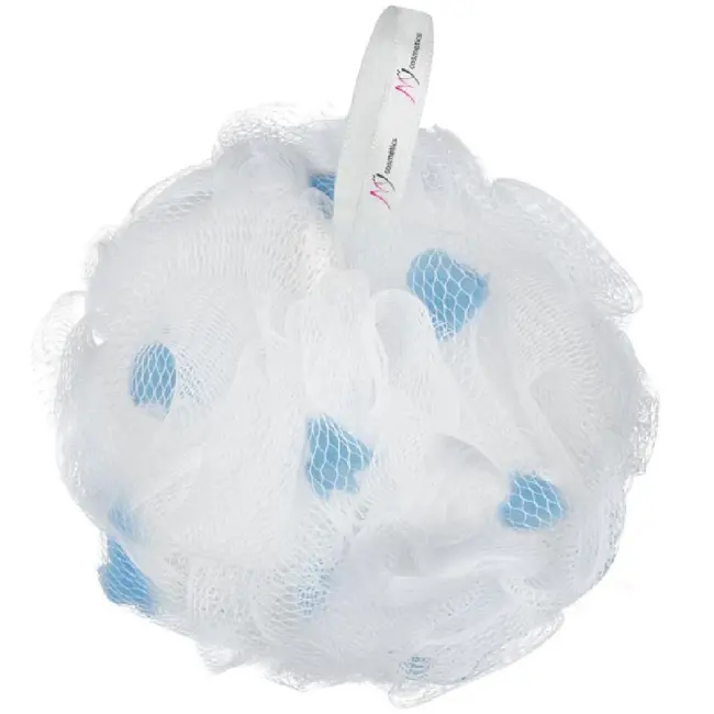 Burete de baie plasa cu insertii colorate, MyCosmetics&reg;, 47g