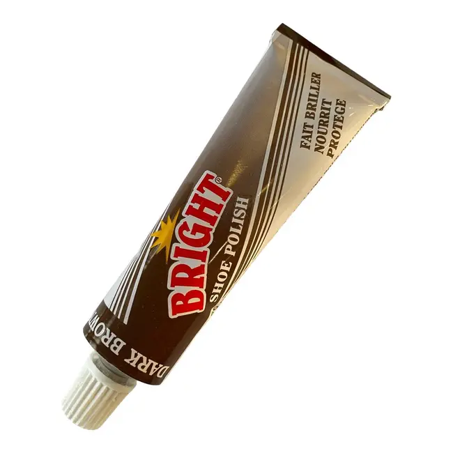 Crema pantofi Bright, maro inchis, tub