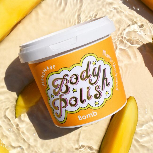 Exfoliant crema pentru corp Mango Unchained Body Polish 375g, Bomb Cosmetics