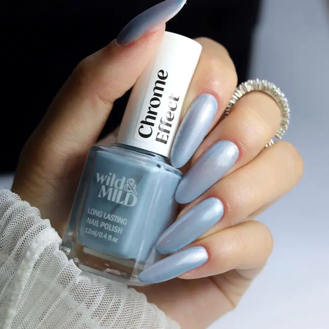 Lac unghii Chrome Effect CH12 Aluminium Aura Wild & Mild 12ml