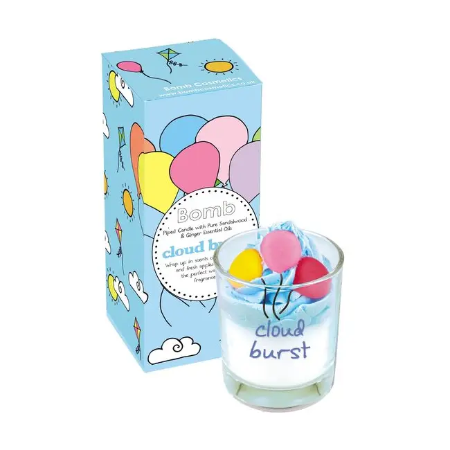 Lumanare parfumata 160g Cloud Burst Piped Candle, Bomb Cosmetics