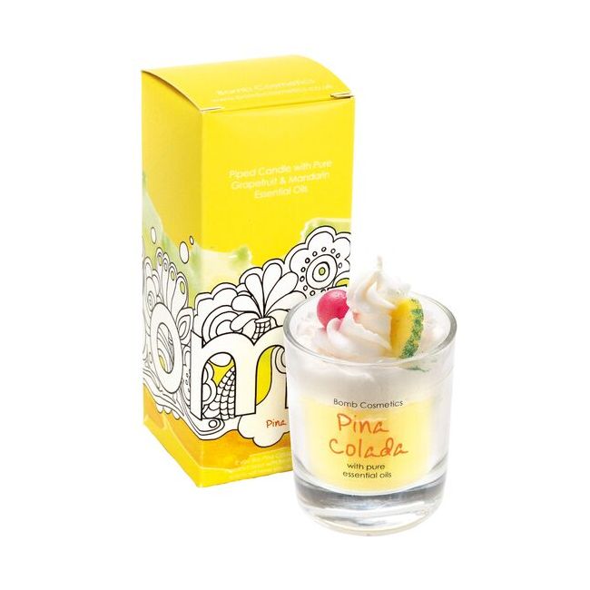 Lumanare parfumata 160g Pina Colada Piped Candle, Bomb Cosmetics
