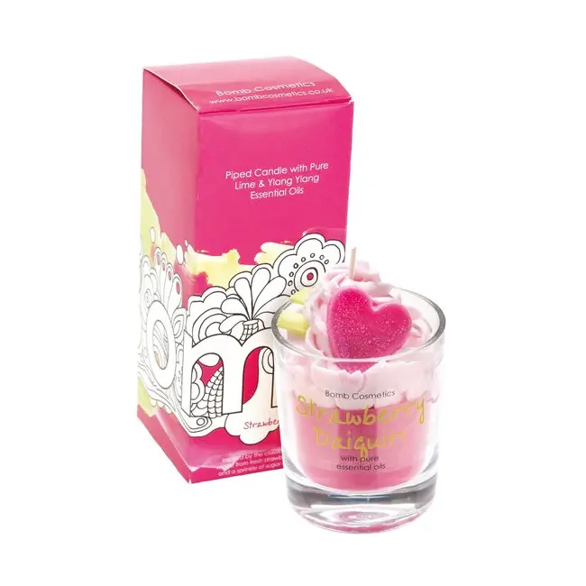 Lumanare parfumata 160g Strawberry Daiquiri Piped Candle, Bomb Cosmetics