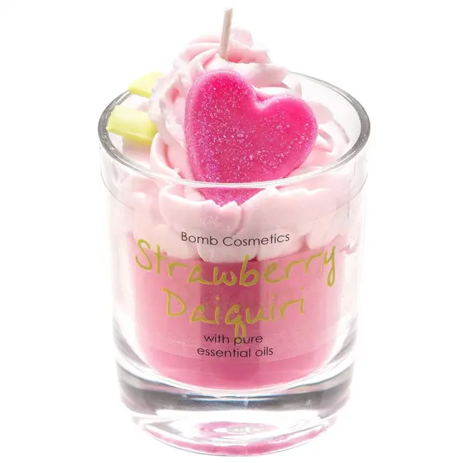 Lumanare parfumata 160g Strawberry Daiquiri Piped Candle, Bomb Cosmetics