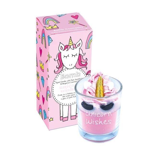 Lumanare parfumata 160g Unicorn Wishes Piped Candle, Bomb Cosmetics