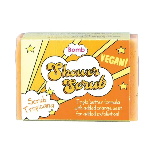 Scrub solid pentru corp Scrub Tropicana Solid Shower Scrub  100g, Bomb Cosmetics