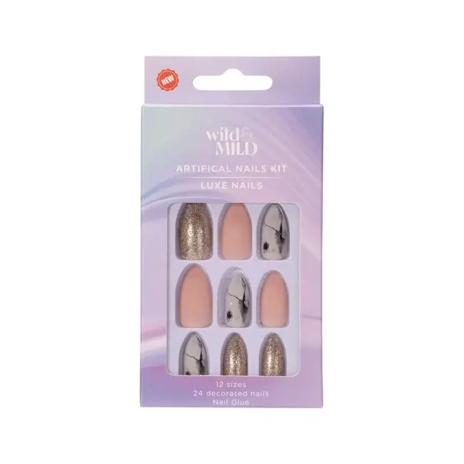 Unghii false 080 Sparkle & Shine Wild & Mild N24