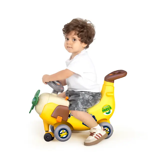 AVION INTERACTIV 4 IN 1 RIDE ON SI MANER DE IMPINGERE BANANA VIVHE9983