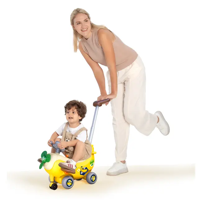 AVION INTERACTIV 4 IN 1 RIDE ON SI MANER DE IMPINGERE BANANA VIVHE9983