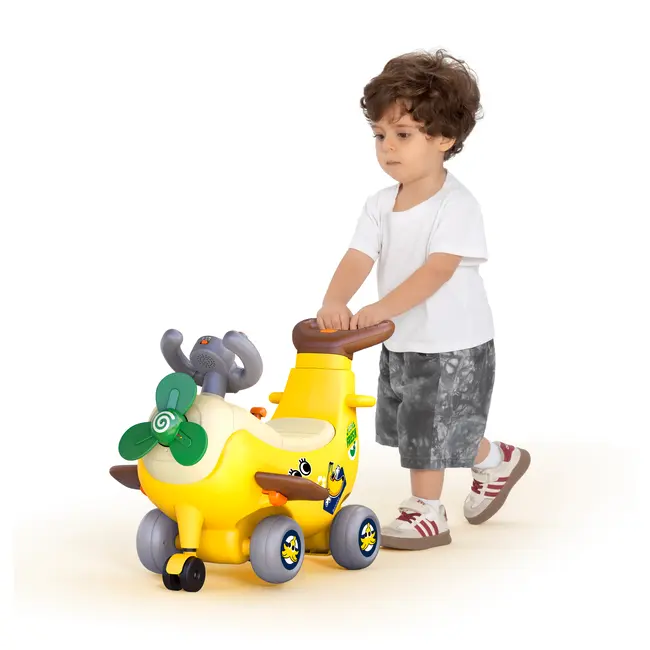 AVION INTERACTIV 4 IN 1 RIDE ON SI MANER DE IMPINGERE BANANA VIVHE9983
