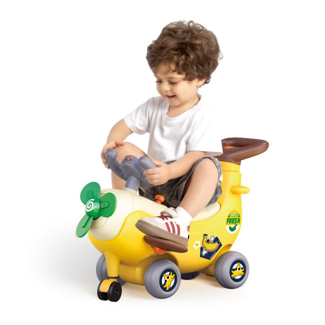 AVION INTERACTIV 4 IN 1 RIDE ON SI MANER DE IMPINGERE BANANA VIVHE9983