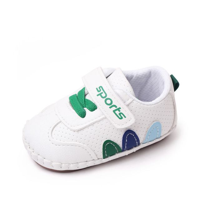 Adidasi albi pentru baietei - leaves mdbnb3007w-1-p27