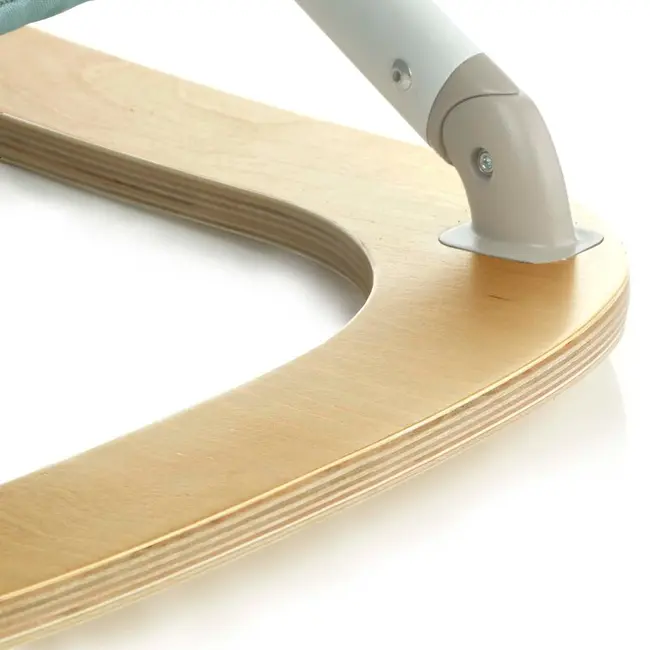 Balansoar, Jane, Kalm, Pliabil, Cu bara de jucarii si spatar reglabil, Cu baza din lemn, Conform cu standardul european de siguranta EN 12790:2023, Sesame BYN8420421092521