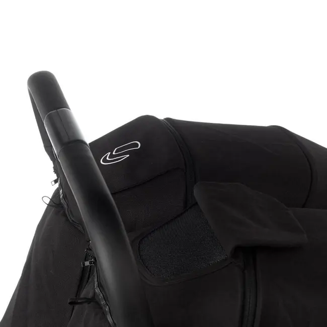 Carucior gemeni pliabil Twinside, Jane, Pliere rapida cu o mana, De la nastere pana la 22 Kg, Cu huse pentru ploaie, Spatare independente, Cu suspensii, Conform cu EN 1888-2:2018+A1:2023, Coal BYN8420421092460