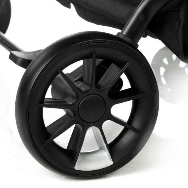 Carucior gemeni pliabil Twinside, Jane, Pliere rapida cu o mana, De la nastere pana la 22 Kg, Cu huse pentru ploaie, Spatare independente, Cu suspensii, Conform cu EN 1888-2:2018+A1:2023, Coal BYN8420421092460