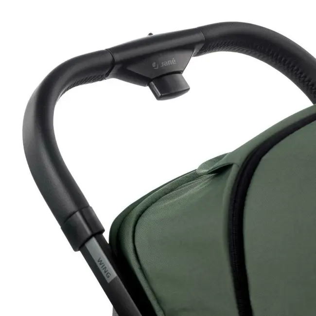 Carucior sport, Jane, Wing, Sistem compact de pliere, Cadru din aluminium, Usor, 6 Kg, De la nastere pana la 22 Kg, Cu geanta transport si husa de ploaie, Conform cu standardul european EN 1888-1:2018+A1:2022, Botanic BYN8420421093443