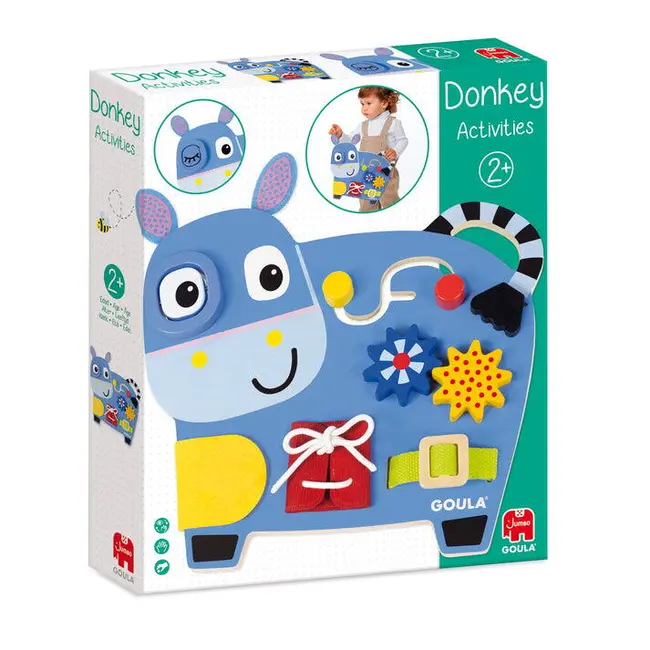 Centru de activitati din lemn - magarus vesel