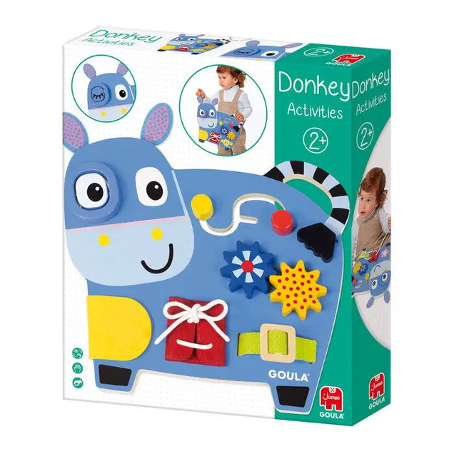 Centru de activitati din lemn - magarus vesel