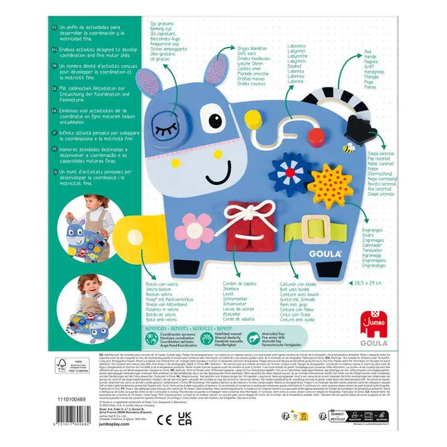 Centru de activitati din lemn - magarus vesel